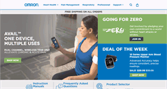 Desktop Screenshot of omronhealthcare.com